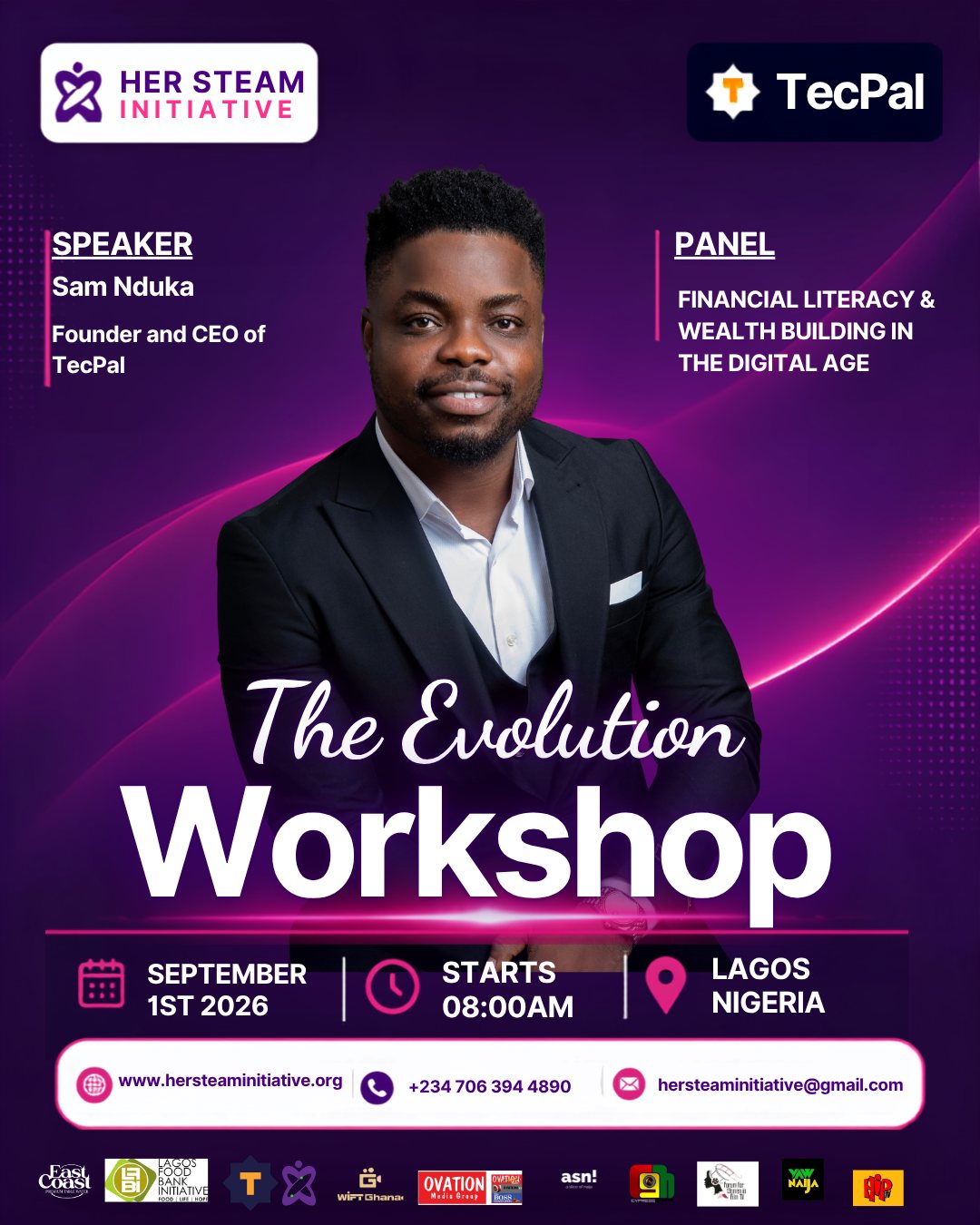 Speaker Sam Nduka, Founder and CEO of TecPal